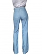 Seventies-style light blue high waist flare jeans Retail price €380 Size 36