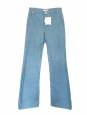Jean flare "Seventies" à taille haute en coton bleu Px boutique 380€ Taille 36