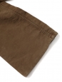 Brown velvet flared bell-bottomed trousers Retail price €450 Size 36