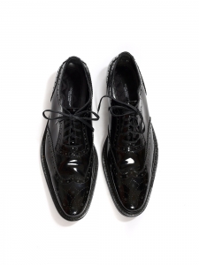 Chaussures Richelieu en cuir verni noir Prix boutique 475€ Taille 38,5