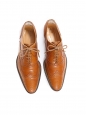 Camel brown perforated leather brogue shoes Retail price €475 Size 37