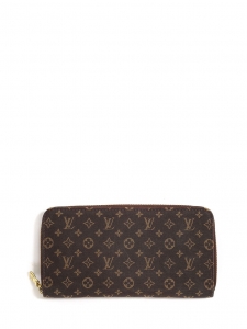 Gold and brown Monogram canvas ZIPPY wallet Retail price €545