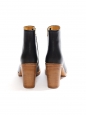 Bottines boots Chic à talon en cuir noir NEUVES Px boutique 360€ Taille 39