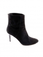 JIMMY CHOO Black suede leather stiletto heel ankle boots Retail price €795 Size 38