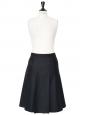 Axelle black flannel wool pleated skirt Retail price €290 NEW Size 36