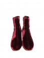 Bottines MARGAUX en velours rouge bordeaux NEUVES Prix boutique 860€ Taille 39