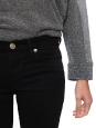 Pantalon SHINE skinny mid-rise en denim noir Prix boutique 180€ Taille 34