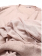 Dusty pink lace-trimmed cashmere and silk-blend sweater Retail price €650 Size 38