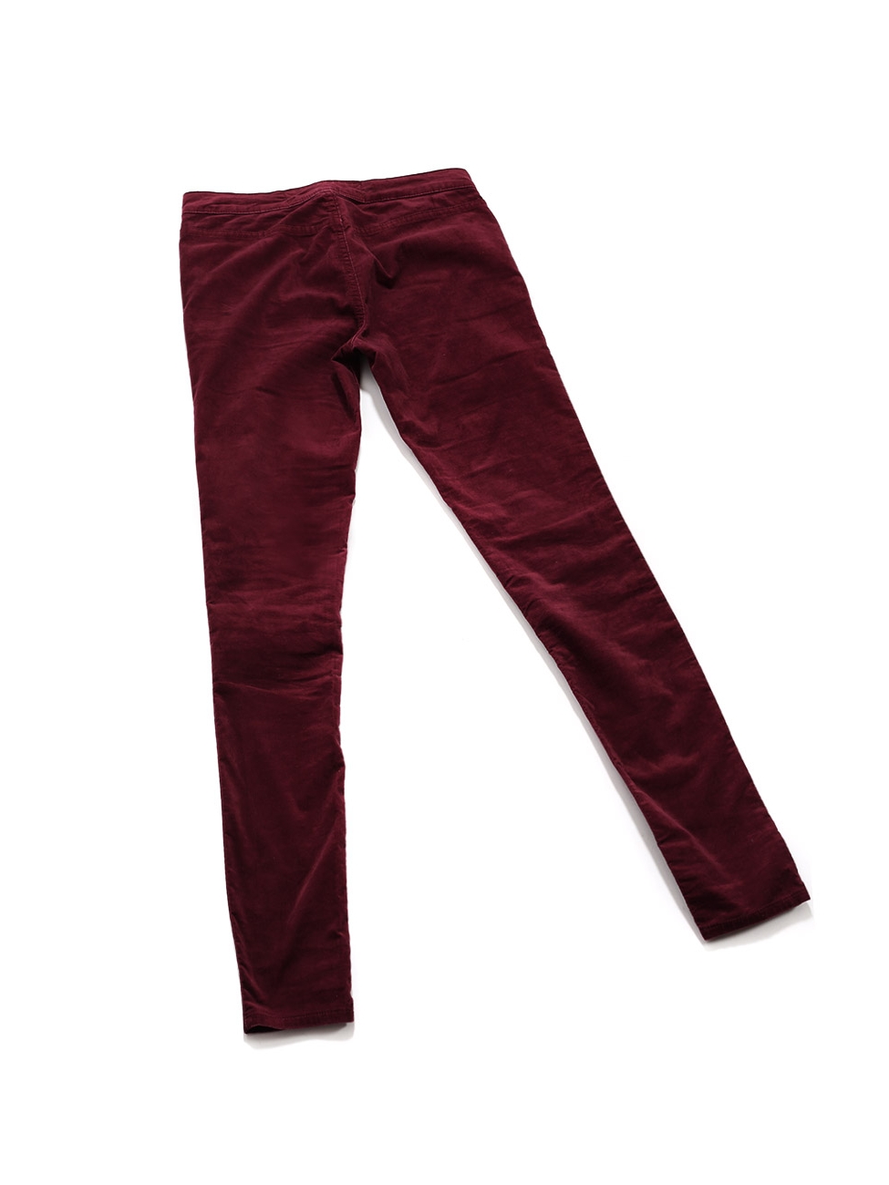 ASOS DESIGN super skinny trousers in burgundy velvet  ASOS