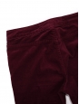 Pantalon slim en velours rouge bordeaux Prix boutique 150€ Taille 38