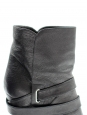 Biker ankle boots in black leather Retail price 600€ Size 36