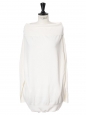 Pull épaules nues en laine blanc crème Prix boutique 650€ Taille 36