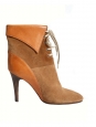 KATHLEEN Camel brown suede lace up ankle boots Retail price €595 Size 36