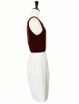 Cream white high waist gathered pencil skirt Retail price €500 Size 34
