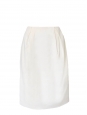 Jupe crayon taille haute à pinces blanc crème Px boutique 500€ Taille 34