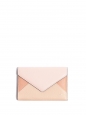 Pink and beige leather enveloppe wallet Retail price €350