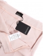 Light pink crêpe straight leg pants Retail price €640 Size 34