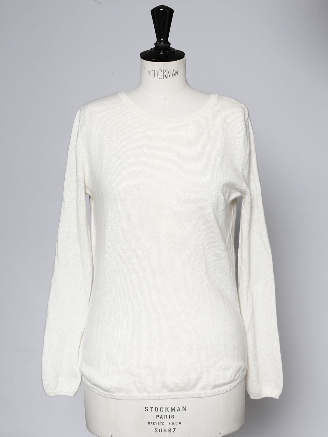 Louise Paris - IHEART White cashmere round neck sweater Retail price € ...