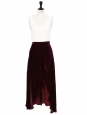 Burgundy red maxi skirt Retail price €235 Size Xs