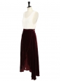 Burgundy red maxi skirt Retail price €235 Size Xs