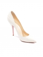 PIGALLE White python leather stiletto heel pumps Retail price €995 Size 37.5