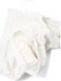 Short taille haute blanc ivoire brodé de dentelle Prix boutique 950€ Taille 34