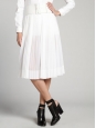Textured polka dot white skirt Retail price €1400 Size 36