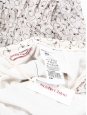 Black Strawberry print cream white pleated chiffon maxi skirt Retail price €295 Size 36