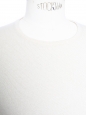 Cream cashmere and silk round neck sweater Retail price €890 Size M