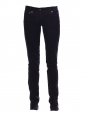 Midnight blue corduroy slim fit pants Retail price €550 Size 36