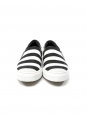 CELINE Black and white striped canvas slippers sneakers Retail price $670 Size 39