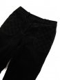 Pantalon taille haute slim fit en velours côtelé noir Prix boutique 1000€ Taille 36