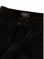 Pantalon taille haute slim fit en velours côtelé noir Prix boutique 1000€ Taille 36
