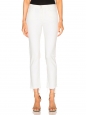 THE RASCAL Ankle snippet high Waist straight leg white jeans Retail price €280 Size 27