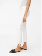 THE RASCAL Ankle snippet high Waist straight leg white jeans Retail price €280 Size 27