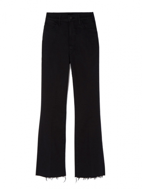 THE HUSTLER Not guilty high waist cropped ankle fray black jeans Retail price $280 Size M (27)