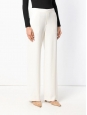 Ivory white crepe fluid elasticated waist pants Retail price €180 Size S