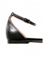 GIANVITO ROSSI Chaussures plates GIA à bouts pointus en cuir noir Prix boutique 420€ Taille 35