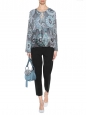 CHLOE LAUREN Light blue grey leather scallop-edged d'Orsay pumps Retail price $695 Size 37
