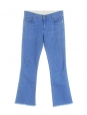 STELLA MCCARTNEY Jean flare cropped taille haute bleu vif Prix boutique 275€ Taille 30