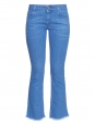 Frayed-hem mid-rise flared cropped blue jeans Retail price €275 Size 30