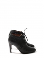 Chelsea PIPER black leather high heel ankle boots Retail price $850 Size 38.5