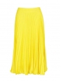 High waist bright yellow crepe maxi skirt Retail price €210 Size L