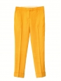 Amber yellow low waist tailored pants Retail price €450 Size 40