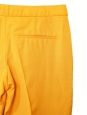 Pantalon à pinces taille basse jaune ambre NEUF Px boutique 450€ Taille 36