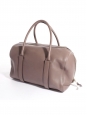 Light nut brown smooth leather MADELEINE duffle bag Retail price $1800