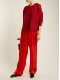STELLA MCCARTNEY Pantalon CICELY fluide en satin rouge vif Prix boutique 515€ Taille 40