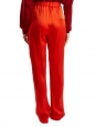 STELLA MCCARTNEY Pantalon CICELY fluide en satin rouge vif Prix boutique 515€ Taille 40