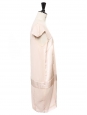 Robe en crêpe et satin de soie rose pâle Px boutique 350€ Taille 34