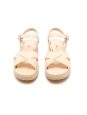APC Natural leather and suede wedge sandals NEW Retail price €290 Size 39